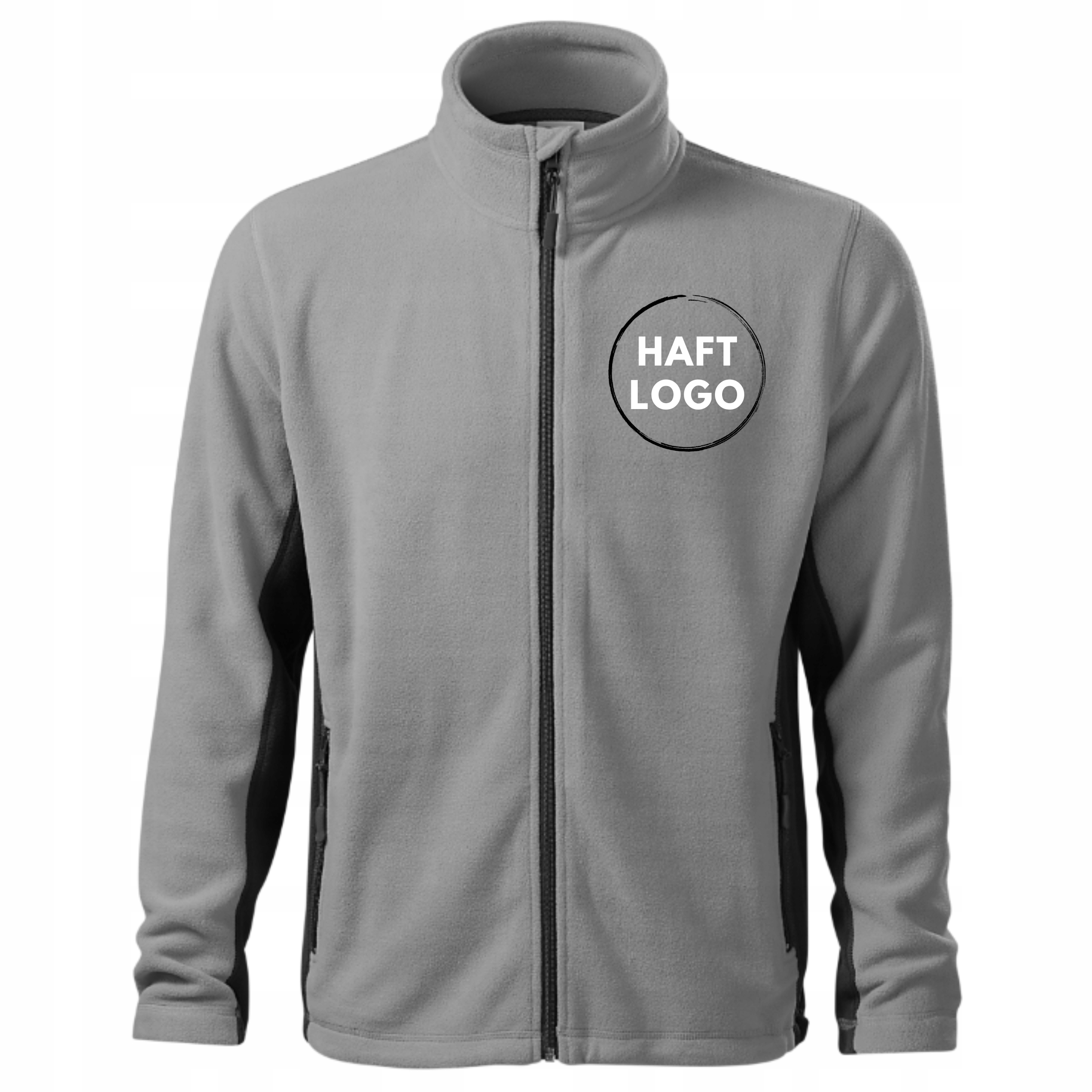 Polar Pánský S Logem Firmy Text Nápis Mikropolar výšivka potisk Světle Šedá S