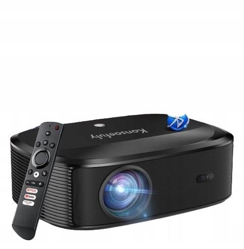 Projektor Kinowy Konsoefuly W1K Rzutnik Domowy 4K Wi-fi Bluetooth Hdmi Pro