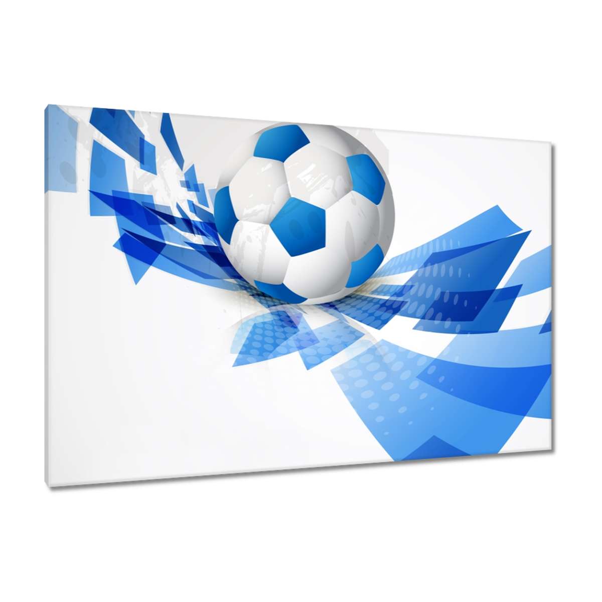 Obrazy 120x80 Modrý fotbal