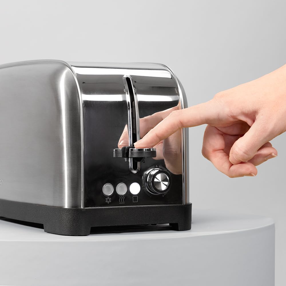 CECOTEC Toster Pionowy 1500W 4 Kromki Szeroki Slot Stal Nierdzewna — miniatura 3