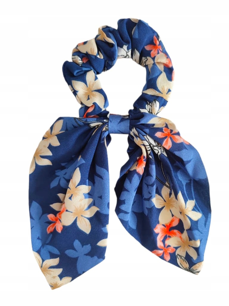 

Gumka do włosów scrunchie kokarda kwiaty