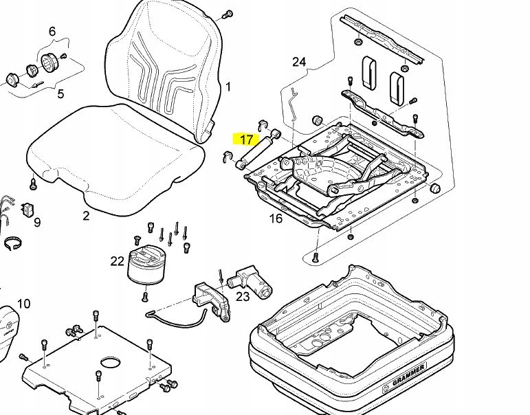 ПРУЖИНА ПНЕВМАТИЧЕСКОГО СИДЕНЬЯ LINDE 3924337500