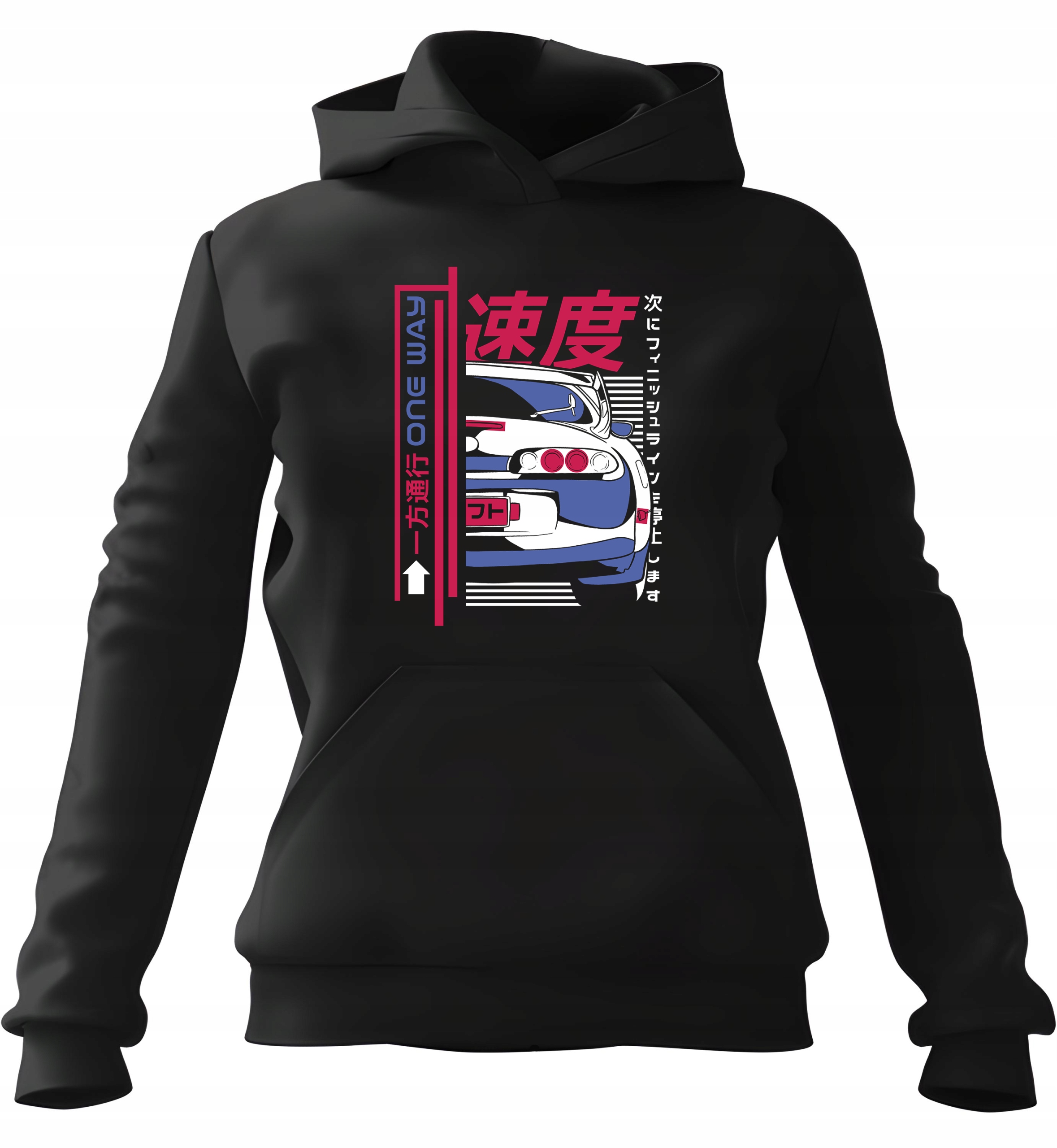 pánská mikina s kapucí Drift Car Černá 3XL pro muže, muže a muže
