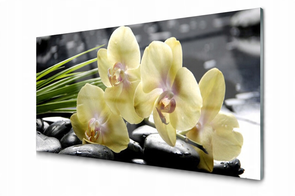 

Panel szklany dekor Kwiaty Roślina 140x70 + Klej
