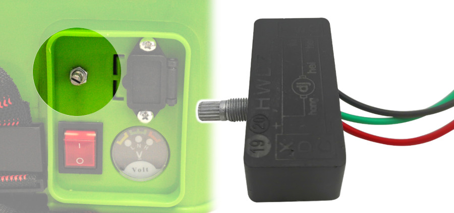 REGULATOR NAPIĘCIA OPRYSKIWACZA AKUMULATOROWEGO Zasilanie elektryczne