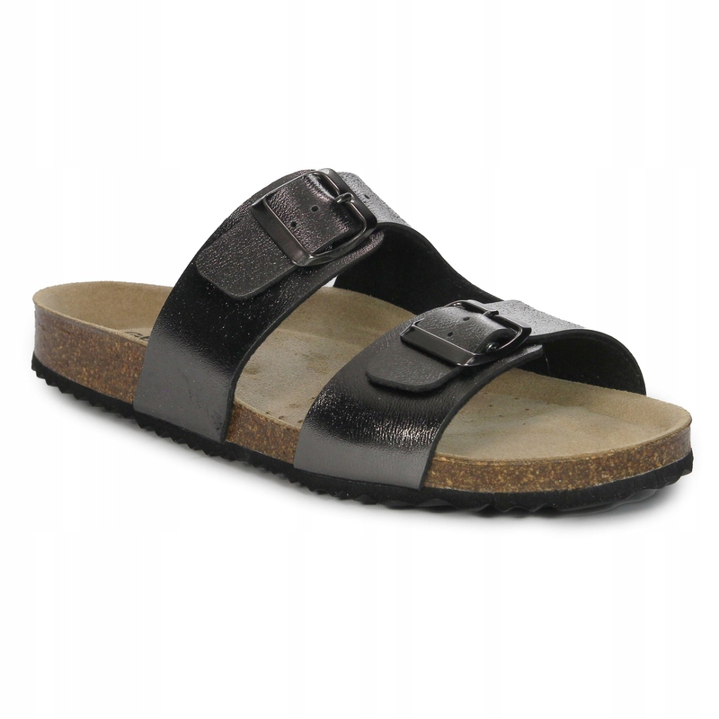 Geox Stříbrné dámské sandály Geox Brionia