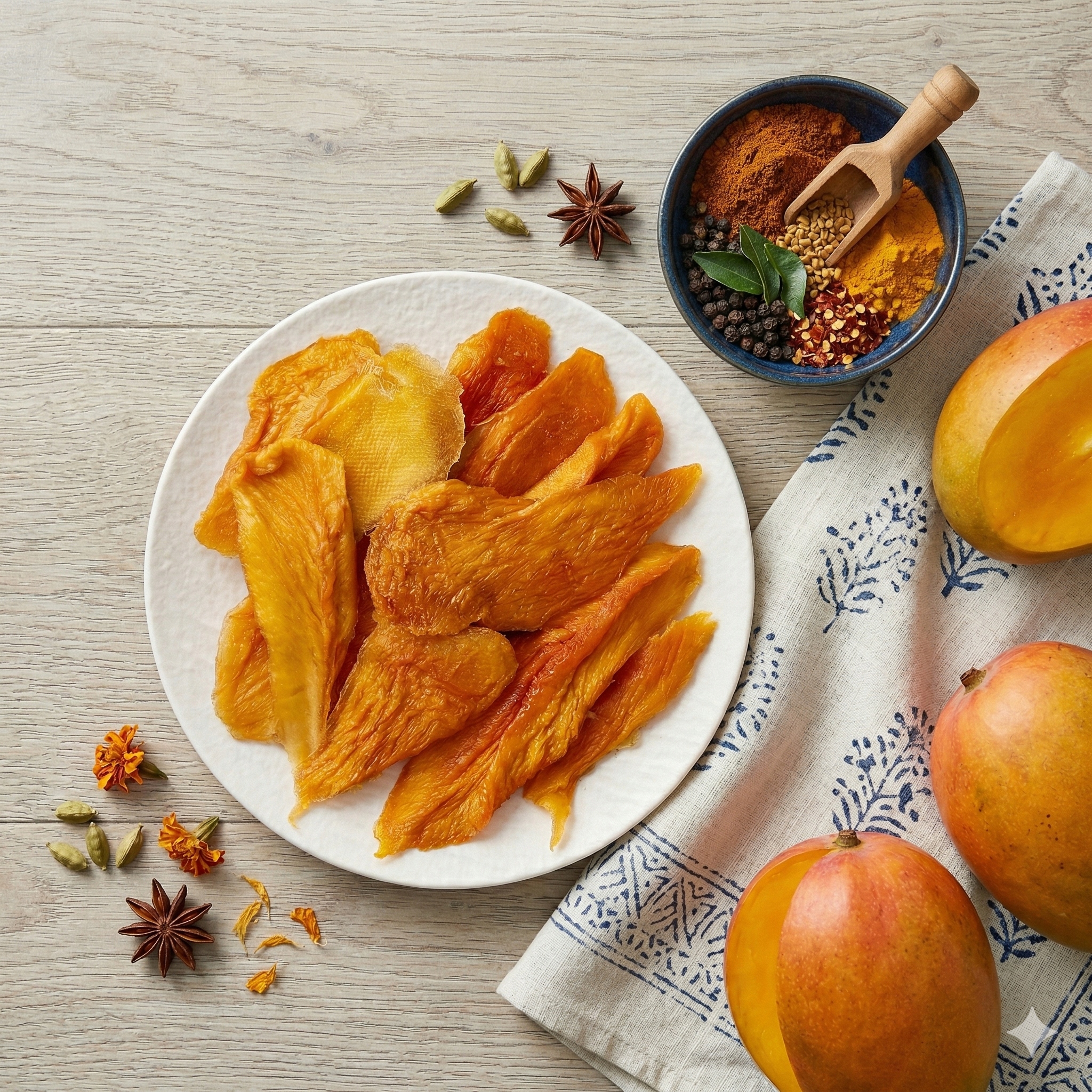 Mango bez dodatku cukru, bez SO2 suszone plastry 1 kg Tajlandia Gieko