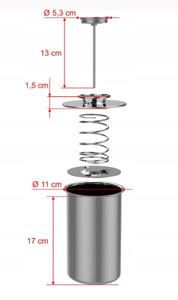 SZYNKOWAR 1,5KG Z PŁASZCZEM WODNYM MAX ZESTAW Kolor srebrny
