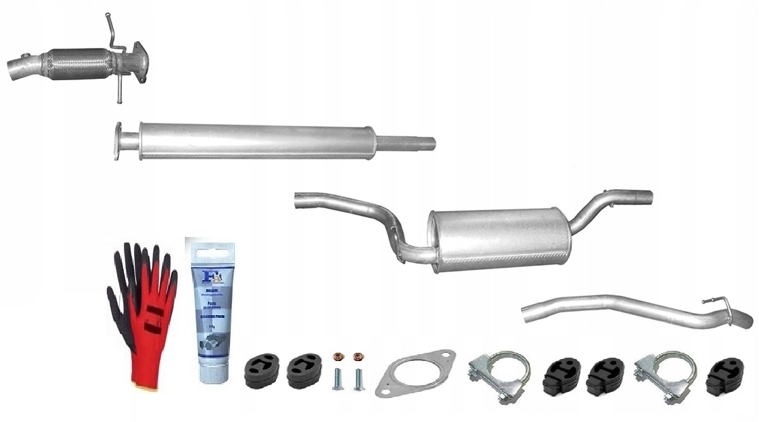 Ford Focus C-max 1.6 1.8 2.0 (2003-2010) sada tlumičů výfuku bonus