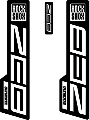 Naklejki na amortyzator ROCK SHOX ZEB ULTIMATE