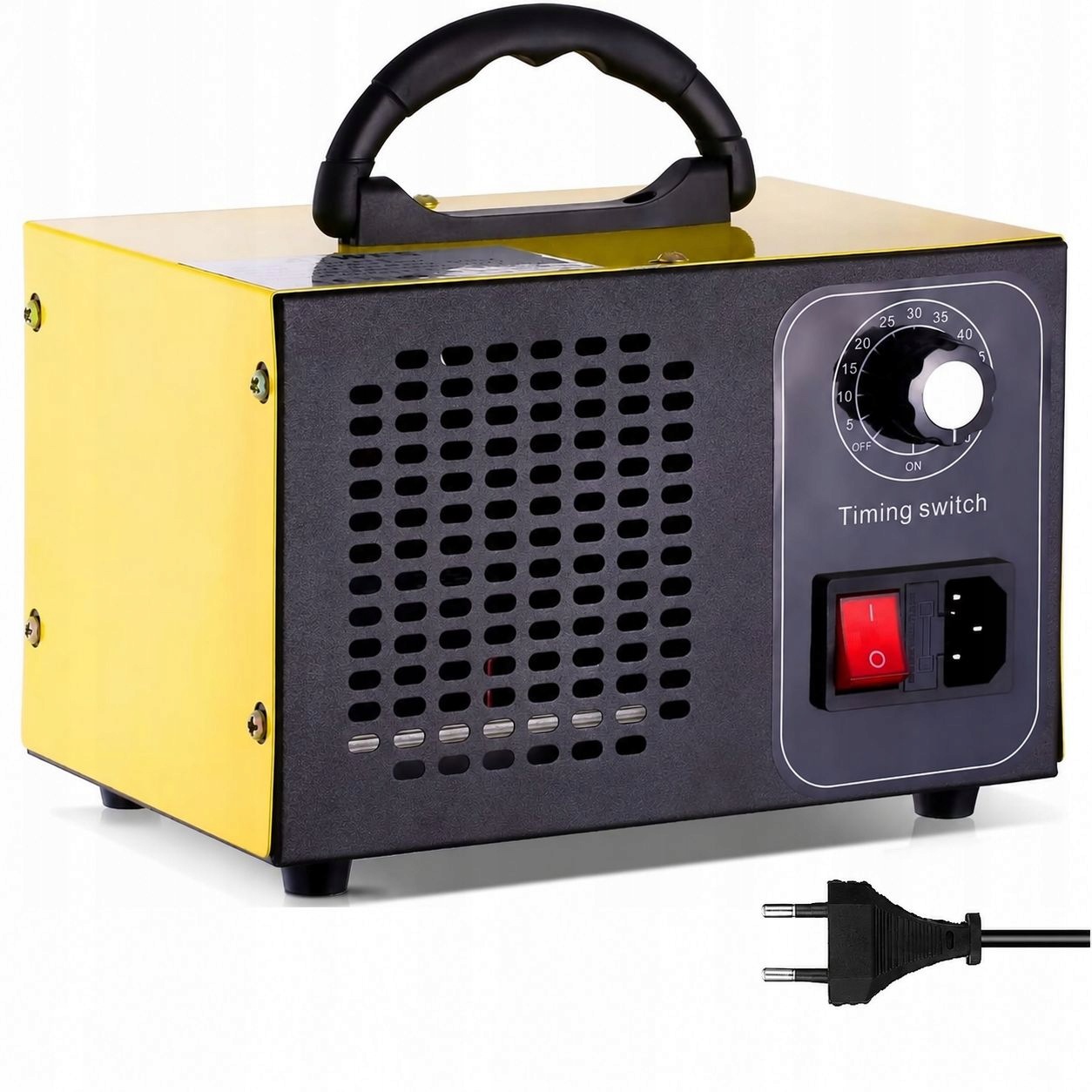 Generator Ozonu Ozonator Oczyszczacz Powietrza do Domu Samochodu Żółty