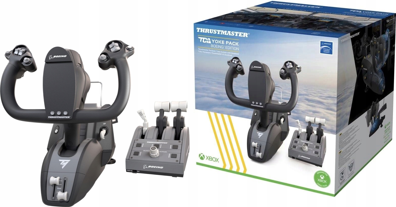 thrustmaster TCA boeing スラストマスター 737 787 Thrustmaster TCA Yoke Pack Boeing Edition, Zestaw Wolantu i Panelu