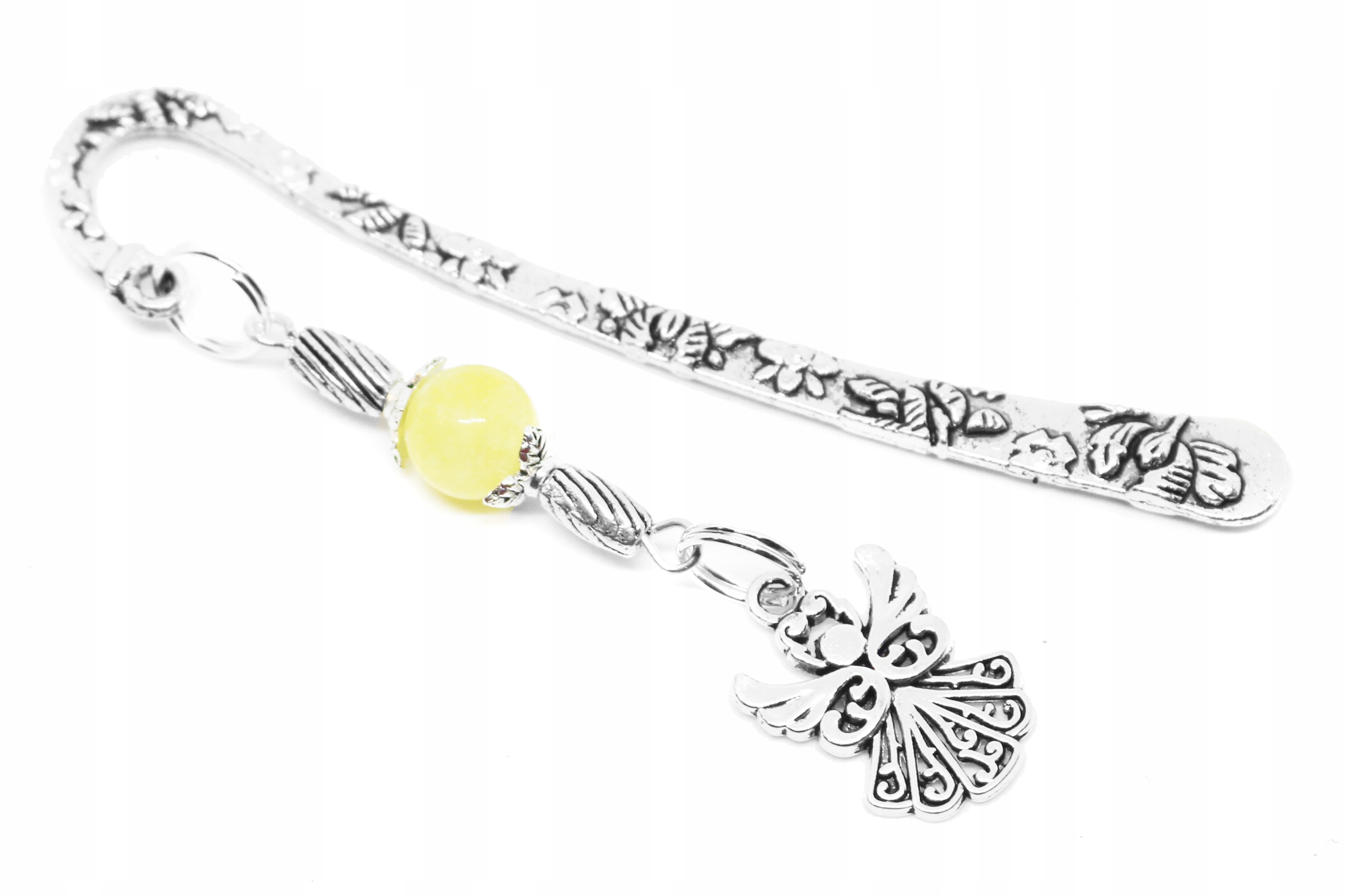 ZAKŁADKA DO KSIĄŻKI anioł aniołek JADEIT woreczek