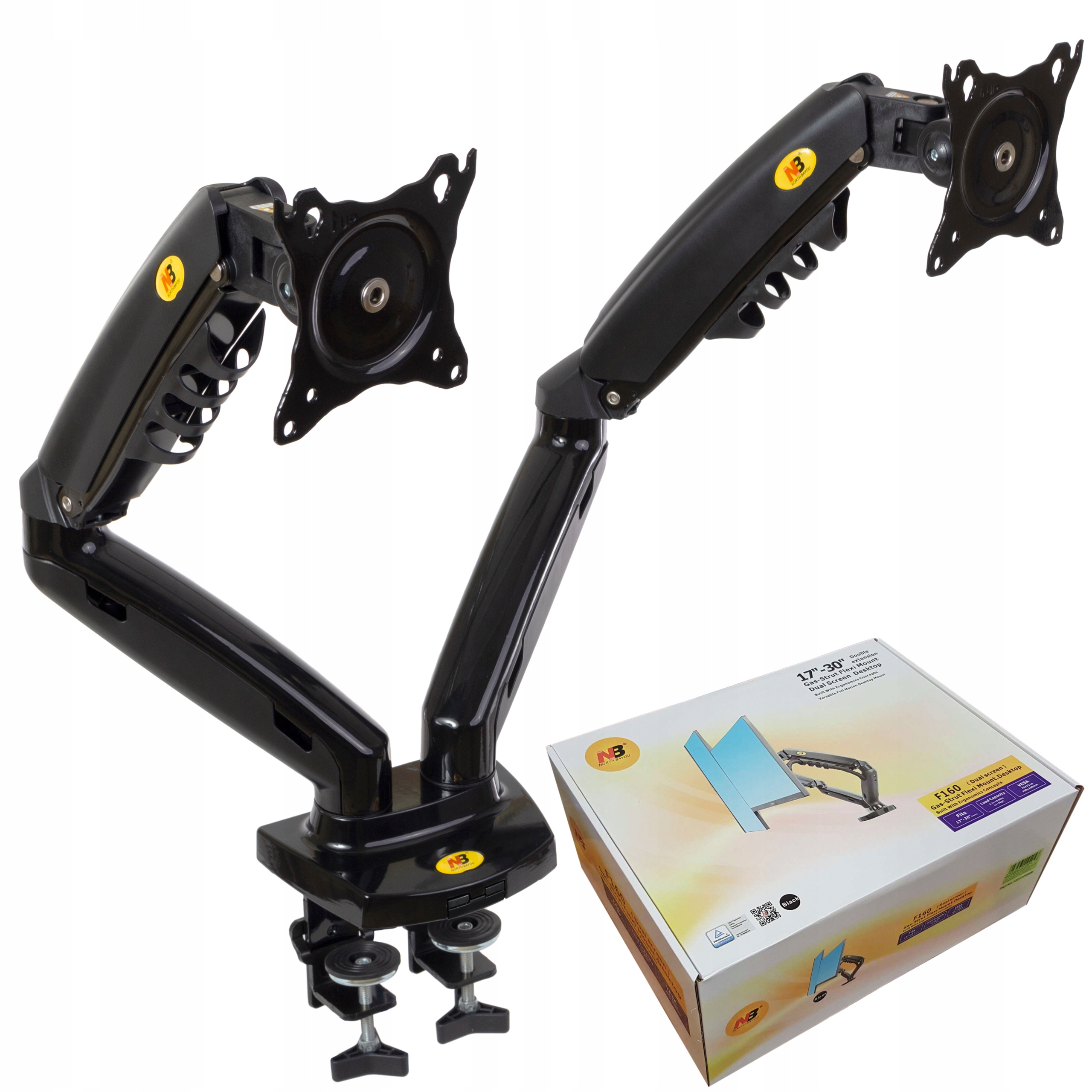 

Uchwyt obrotowy na dwa monitory F160