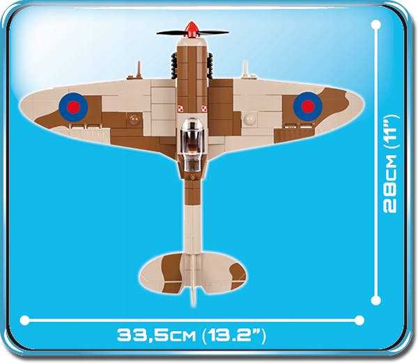 Klocki Cobi 5545 Samolot Supermarine Spitfire Dese Rodzaj zestaw