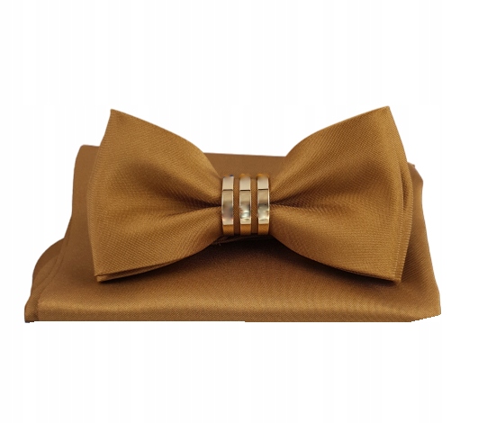 

Mucha Muszka Męska brązowa brąz kolekcja ślubna