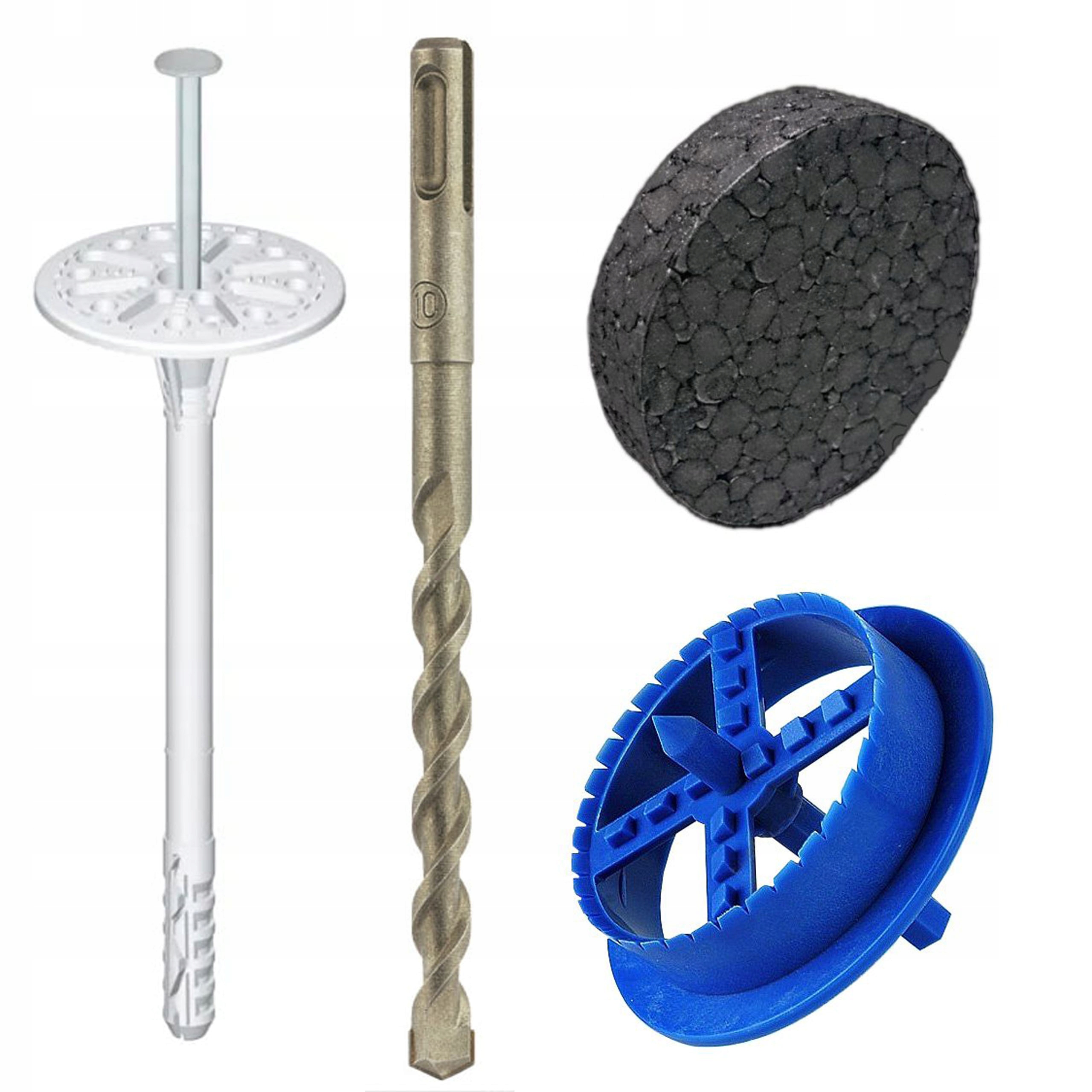 Kolíky Na Polystyren 22 cm záslepky fréza vrták Sds