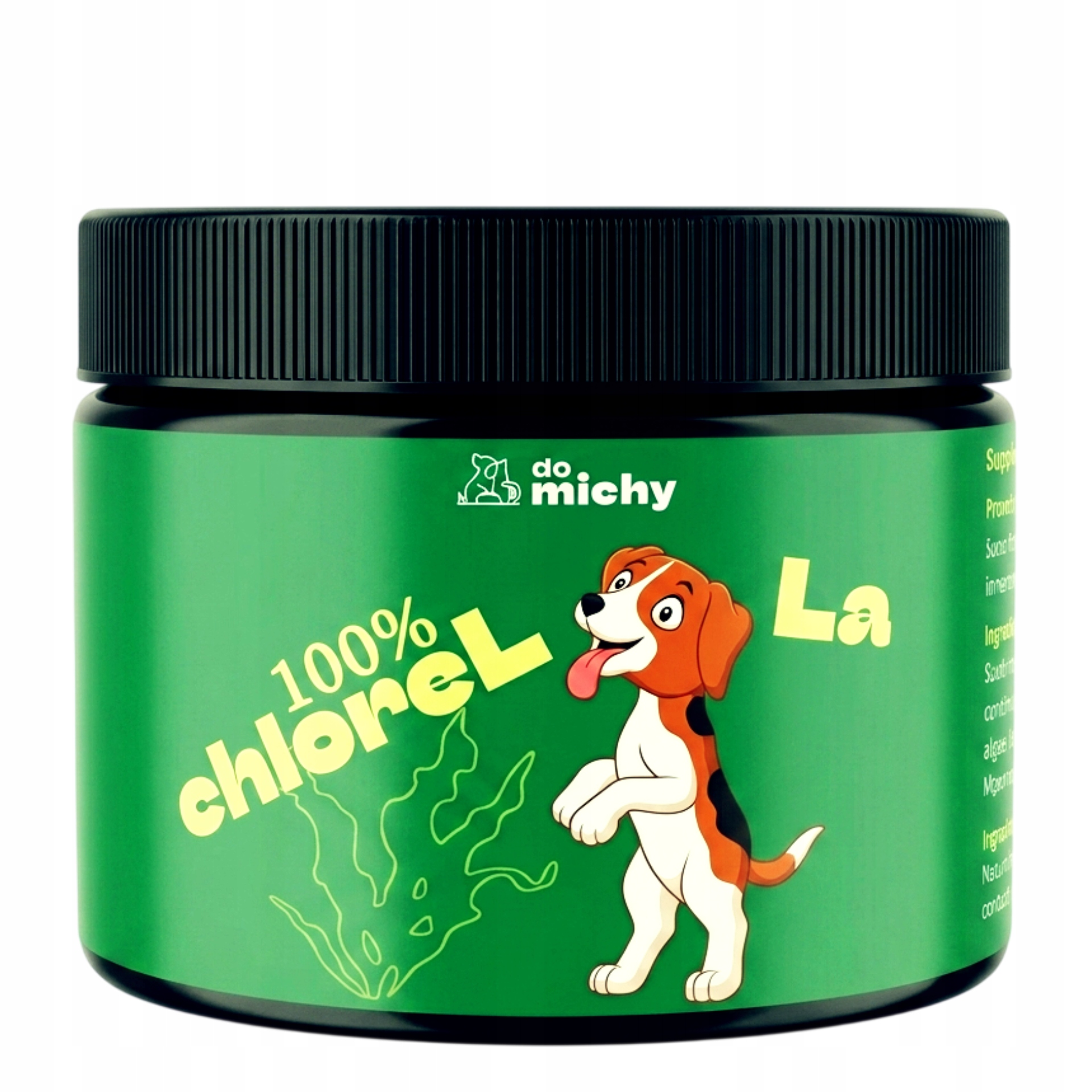 Chlorella pro psa a kočku – práškový doplněk Do michy 100 % 200 g