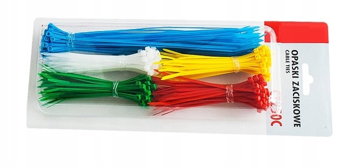 

Opaski zaciskowe mix kolor 100/2,5mm 250szt (2088)