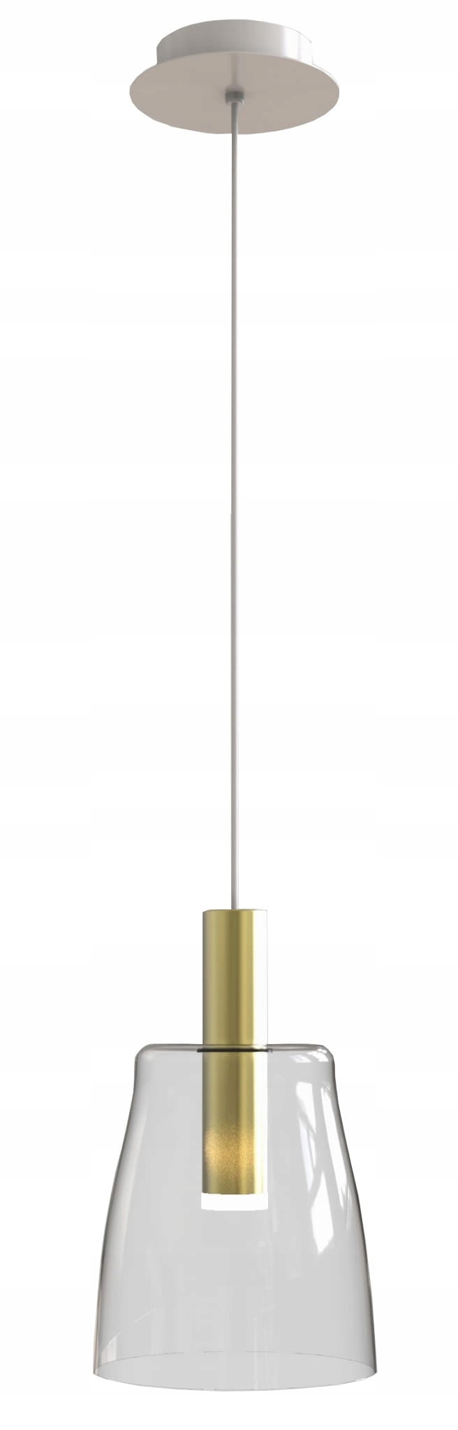 Závesná lampa Candellux 1 svetelný bod, integrovaný sklenený Led zdroj