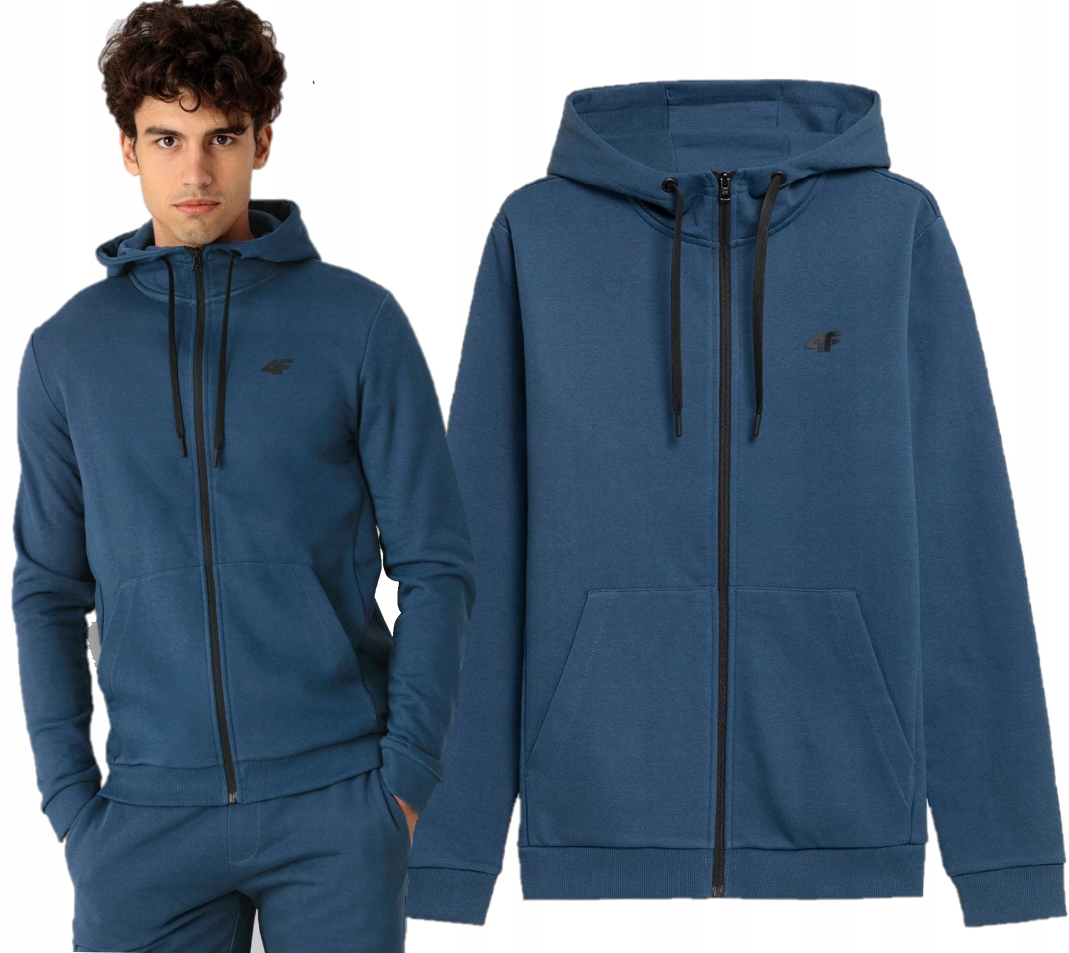 

Męska Bluza Dresowa 4F Rozpinana Z Kapturem BLM353