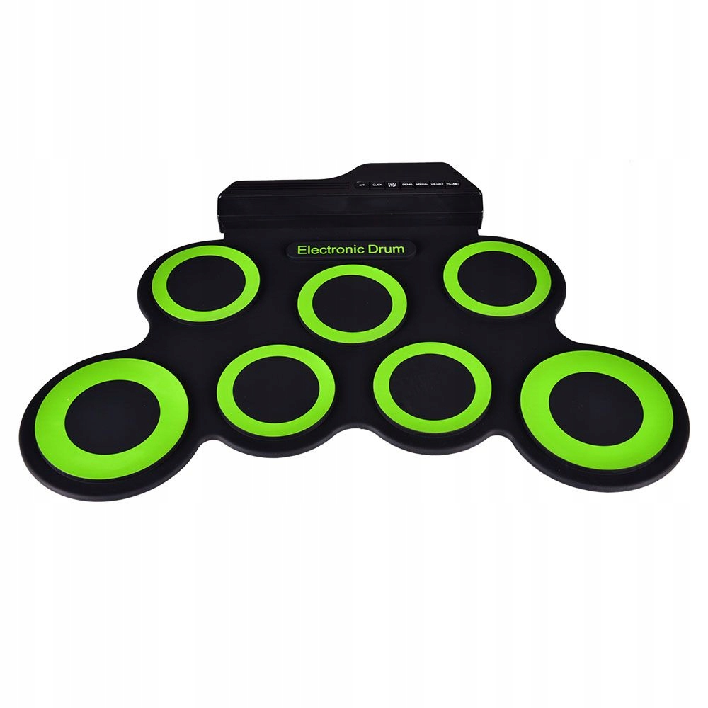 PRZENOŚNA PERKUSJA ELEKTRYCZNA ZWIJANA DRUM PAD USB MP3 + PAŁECZKI Kod producenta 5908249800311