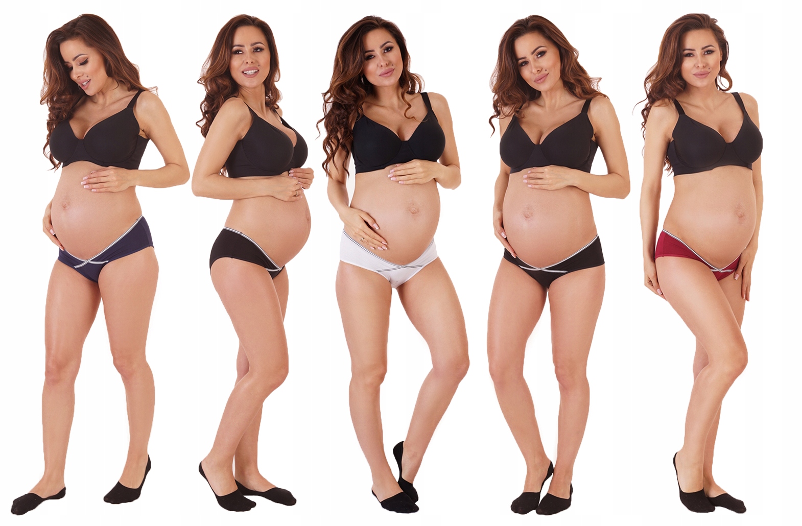 Wygodne majtki CIĄŻOWE pod brzuch FIGI bawełniane Rozmiar S