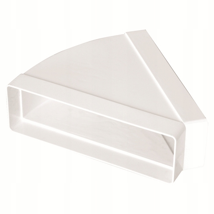 

Kolano poziome 204x60 mm, 45 st., białe Vents