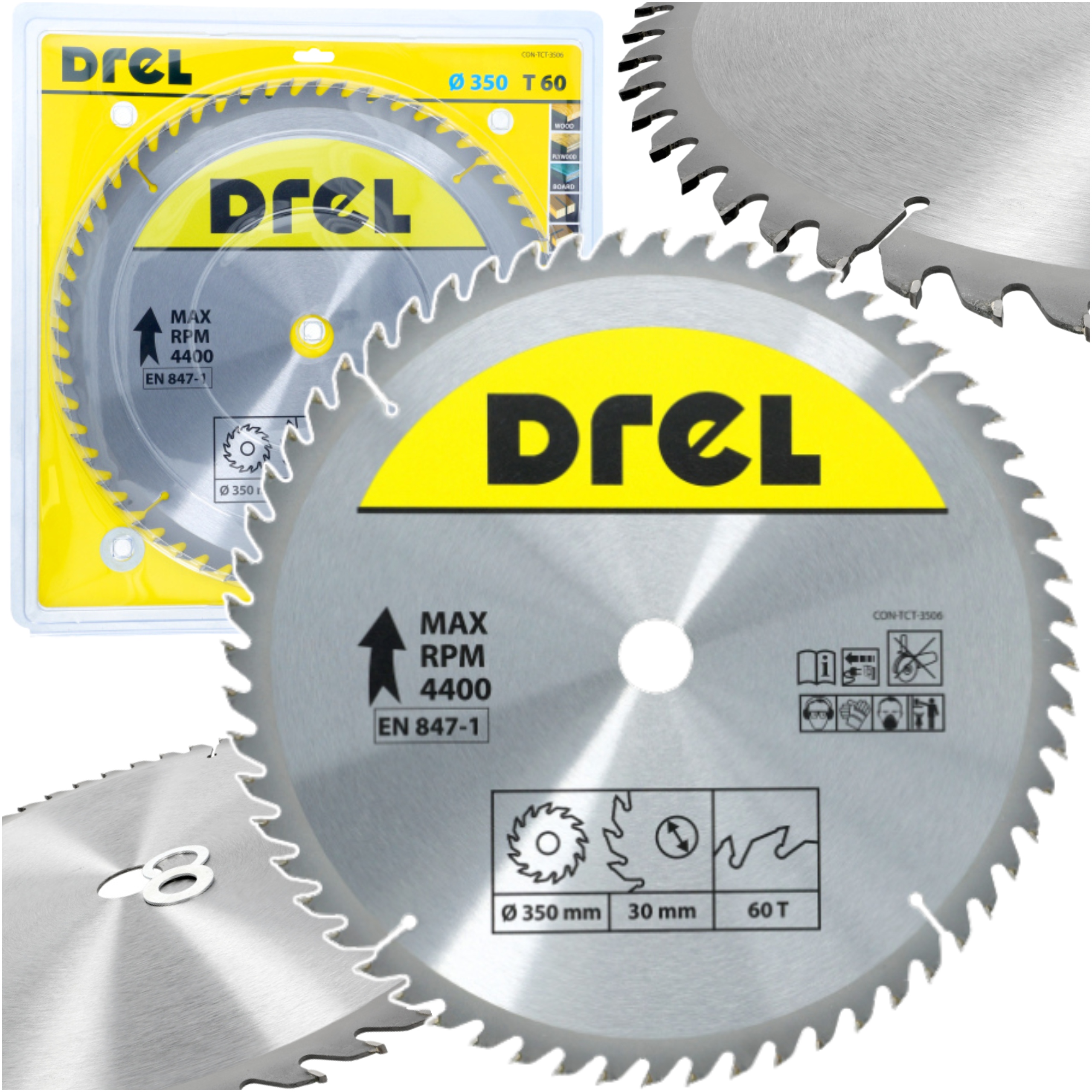 Piła Tarczowa Widiowa Tarcza Do Cięcia Drewna 350x30mm 60Z redukcja 20 16mm