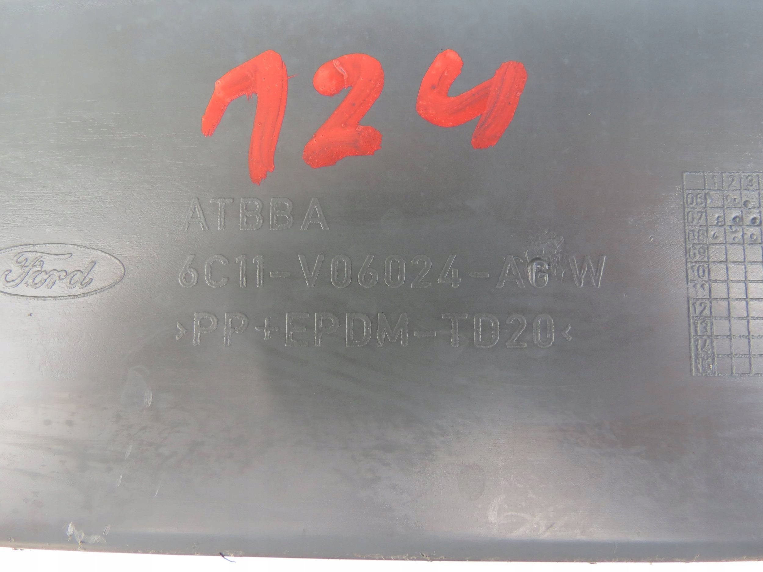 Handschuhfach des Beifahrers FORD TRANSIT 2.2 TDCI 6C11V06024AG