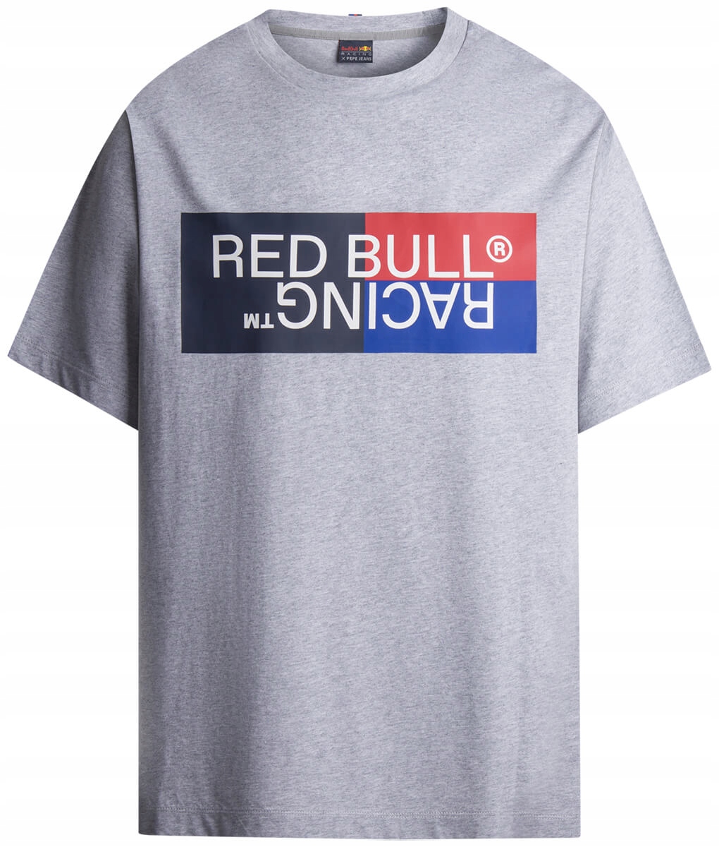 Tričko Red Bull Racing x Pepe Jeans Color Block Logo Marl Grey vel. S
