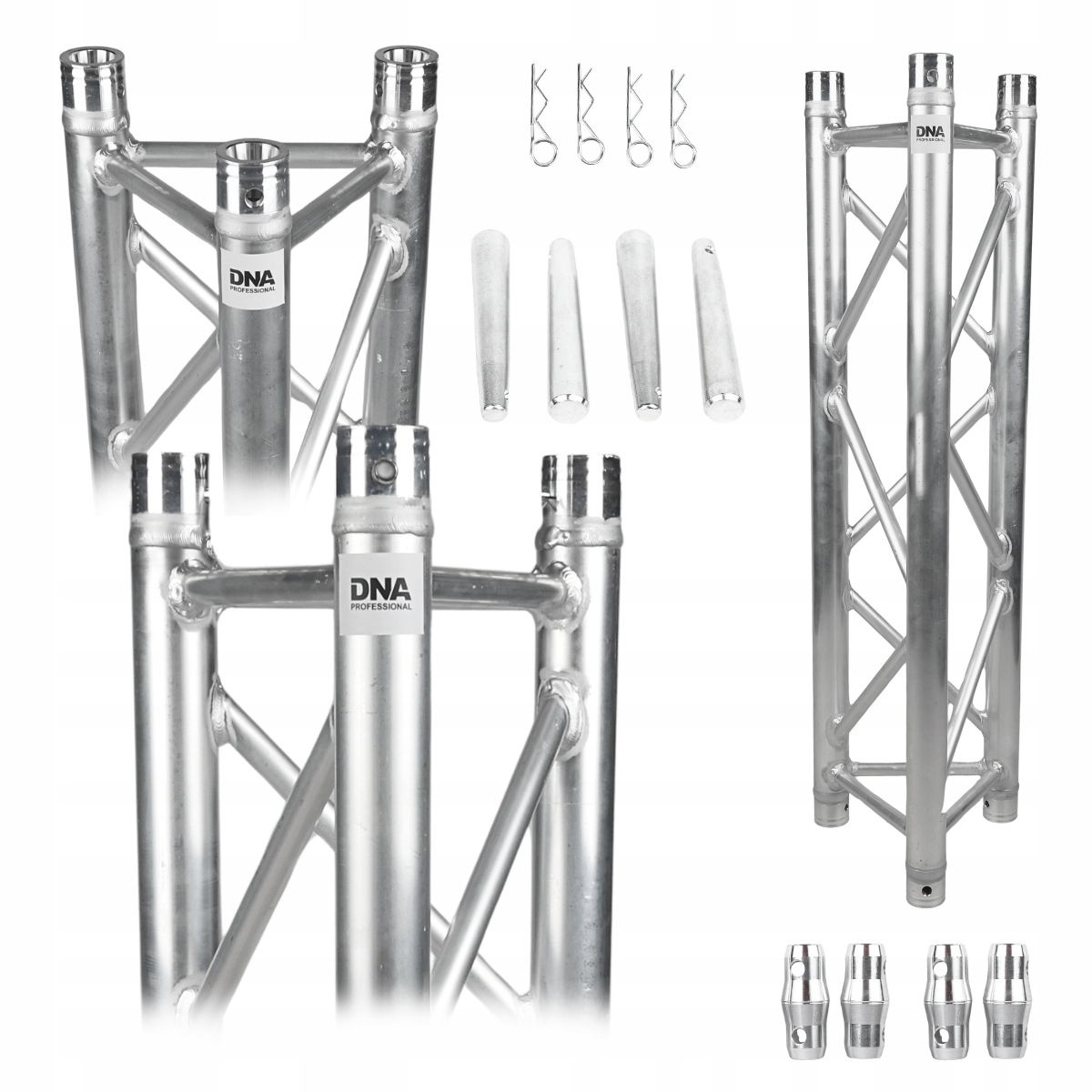 Mřížka scéna traverz osvětlení hliníková trojúhelníková stříbrná 50x2 mm 1 m
