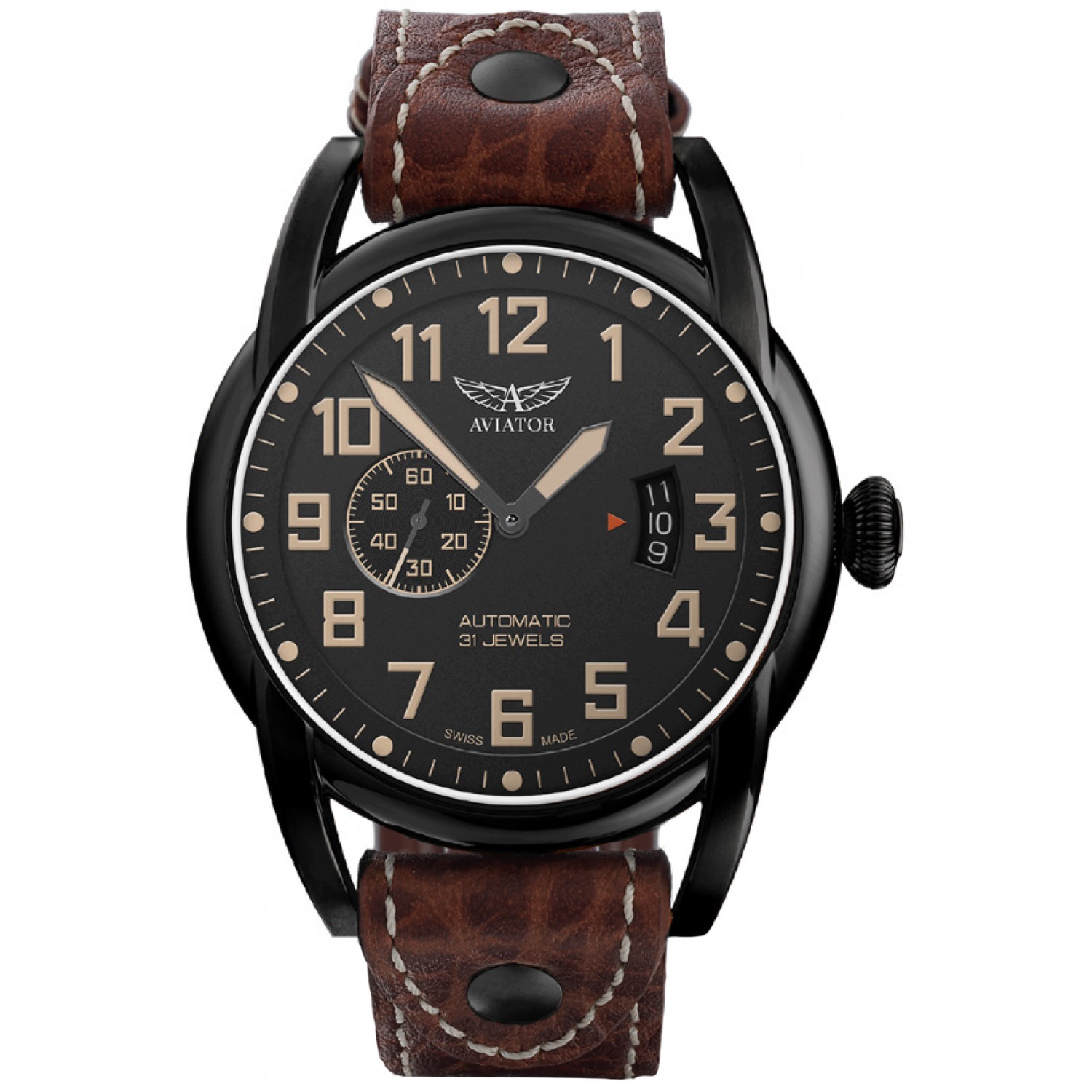 Pánské Hodinky Aviator V.3.18.5.162.4 černé