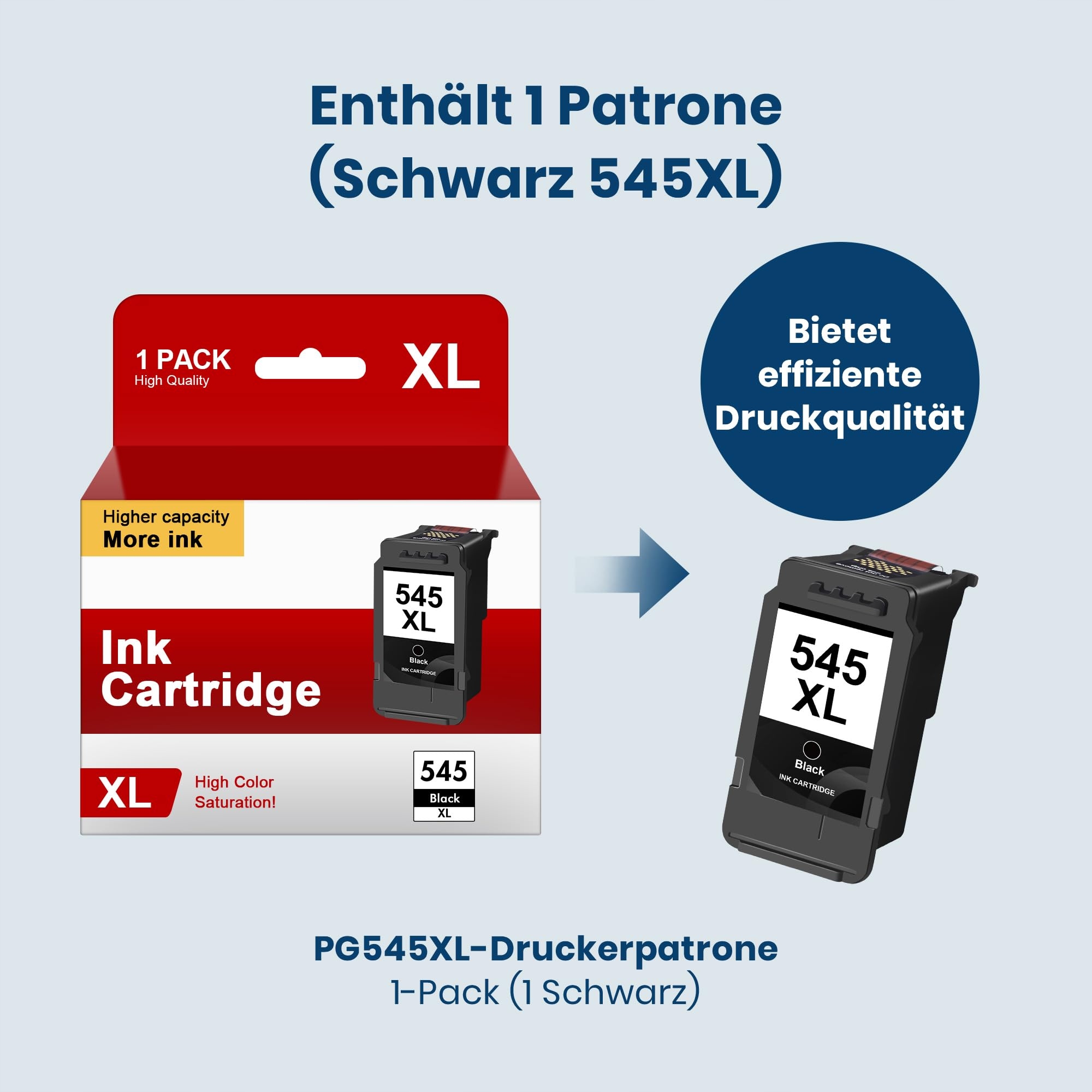 CANON 545 XL Czarny Tusz Kompatybilny Pixma TS3350 TS3150 MG2550s — miniatura 5