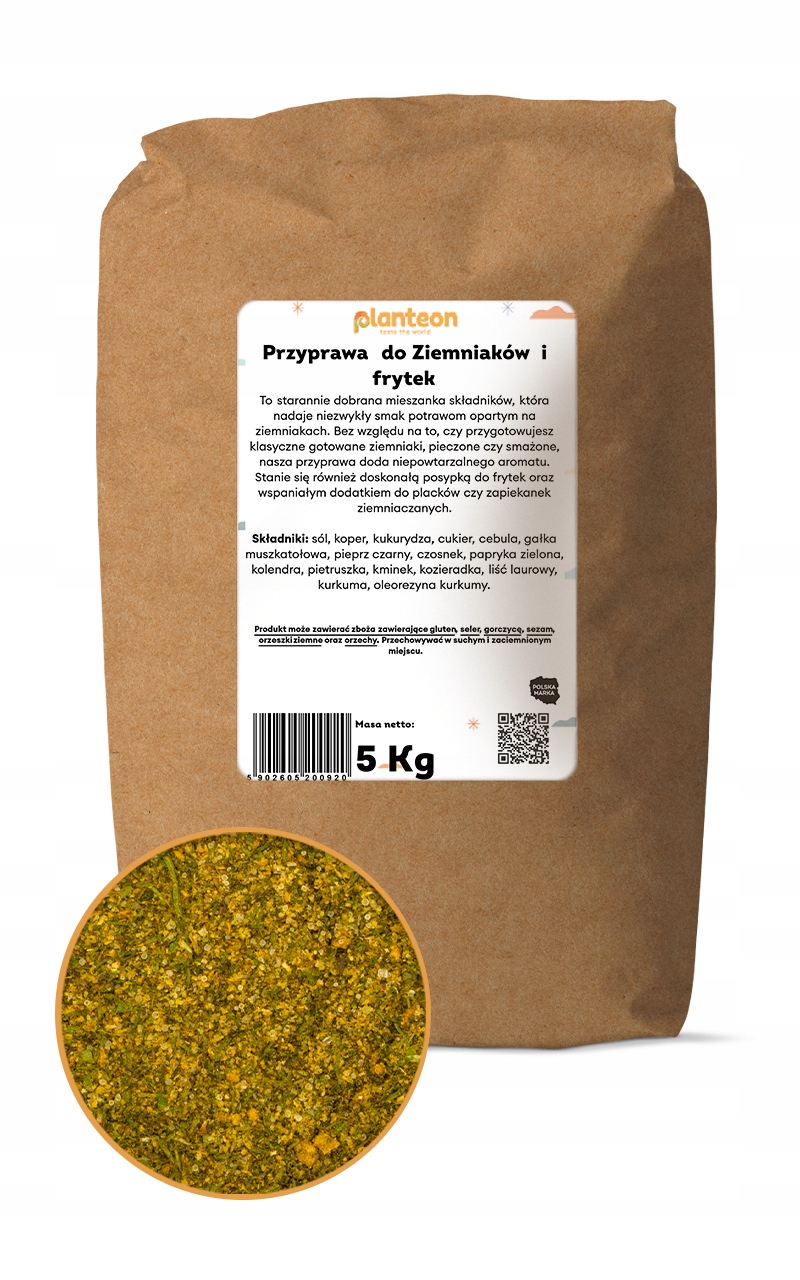 koření na brambory Fritézy a Pyré – nápad na rychlé občerstvení 5 kg