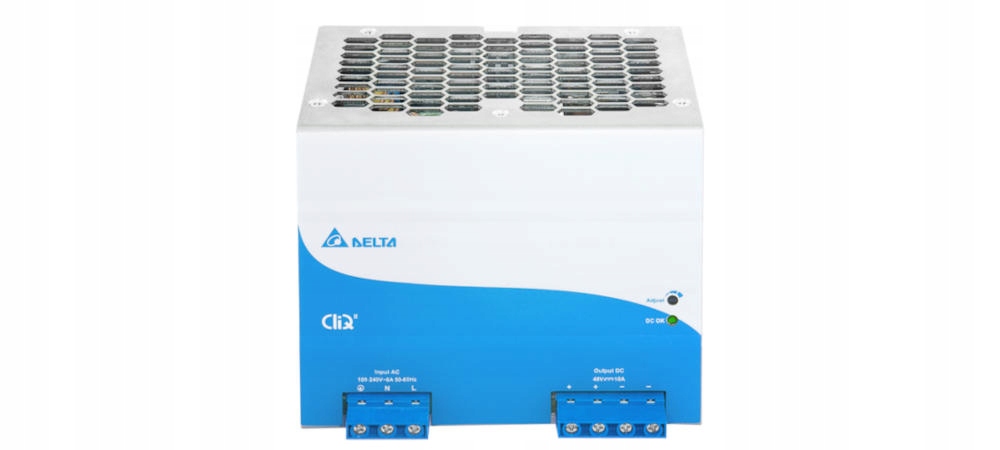 Delta zasilacz na szynę Din 48V/10A, Cliq II DRP048V480W1BN