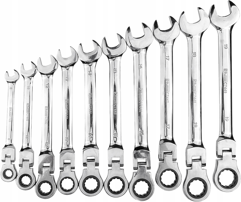 WKŁAD 10el. KLUCZE PŁASKO-OCZKOWE ŁAMANE 8-19mm EAN (GTIN) 5906741612319