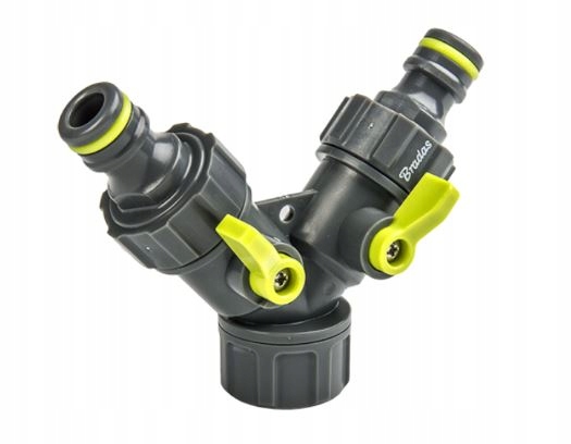 

Trójnik do kranu z 2 zaworami 3/4"-1/2"