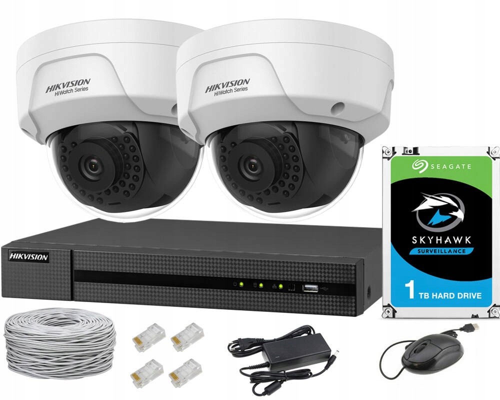 

Zestaw Monitoringu Hikvision Wandaloodporny Ip 4Mp