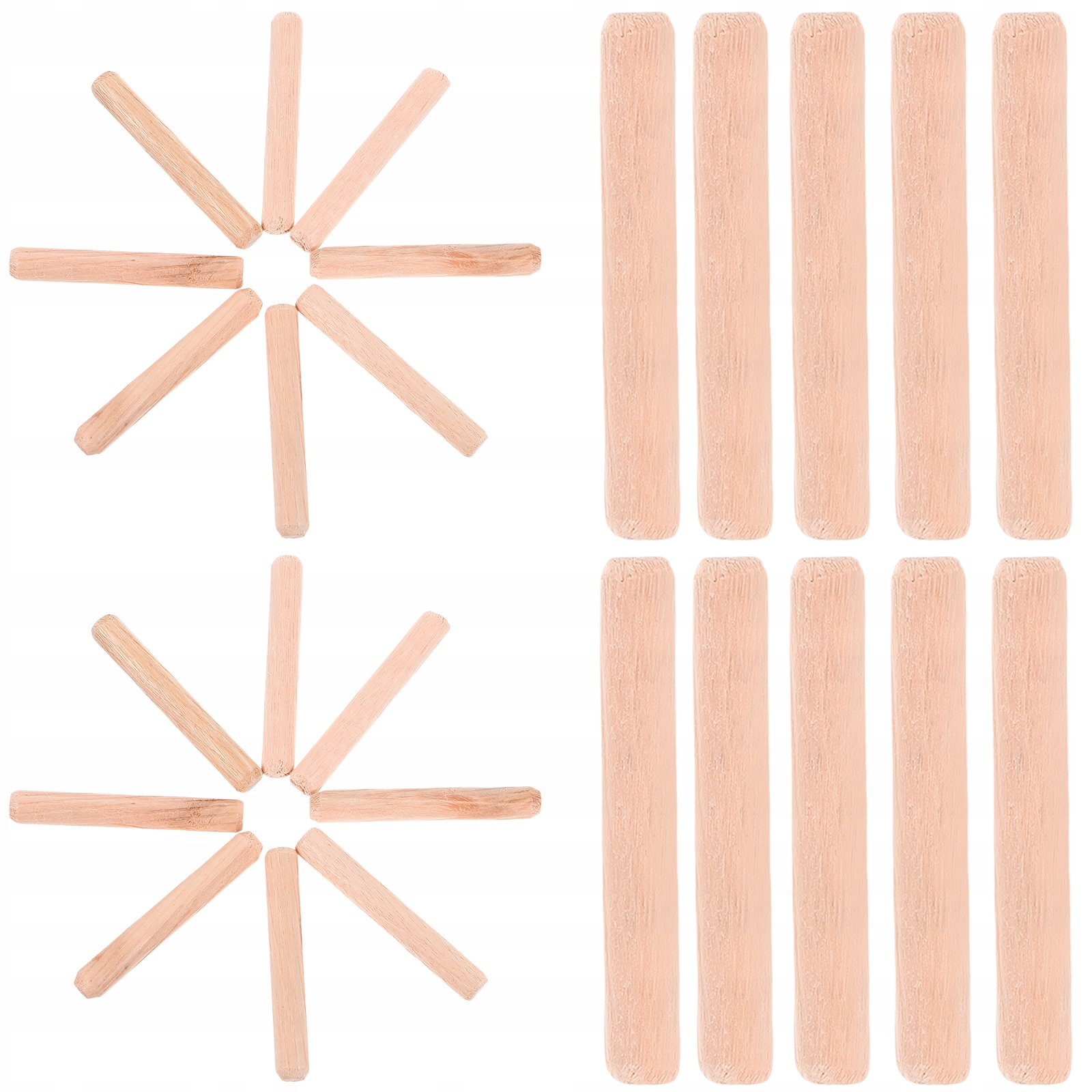 OZDOBANIA ŚWIĄTECZNE DREWNIANY PRĘT WPUSZCZONY I CZOP