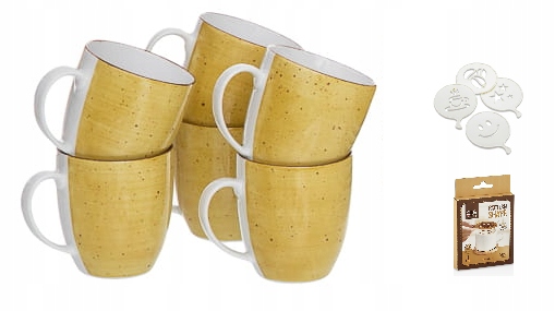 Lubiana Porcelánový Hrnček Na Kávu, Sada 6 Šálok, Hrnčeky Ako Darček 380 ML