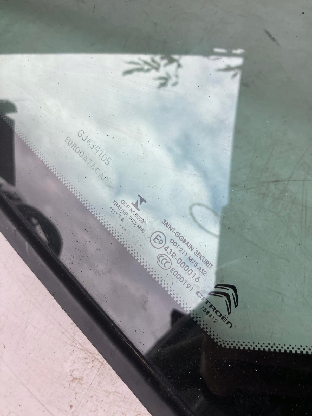 window door left front C4 PICASSO II bodywork TROJKAT 16R