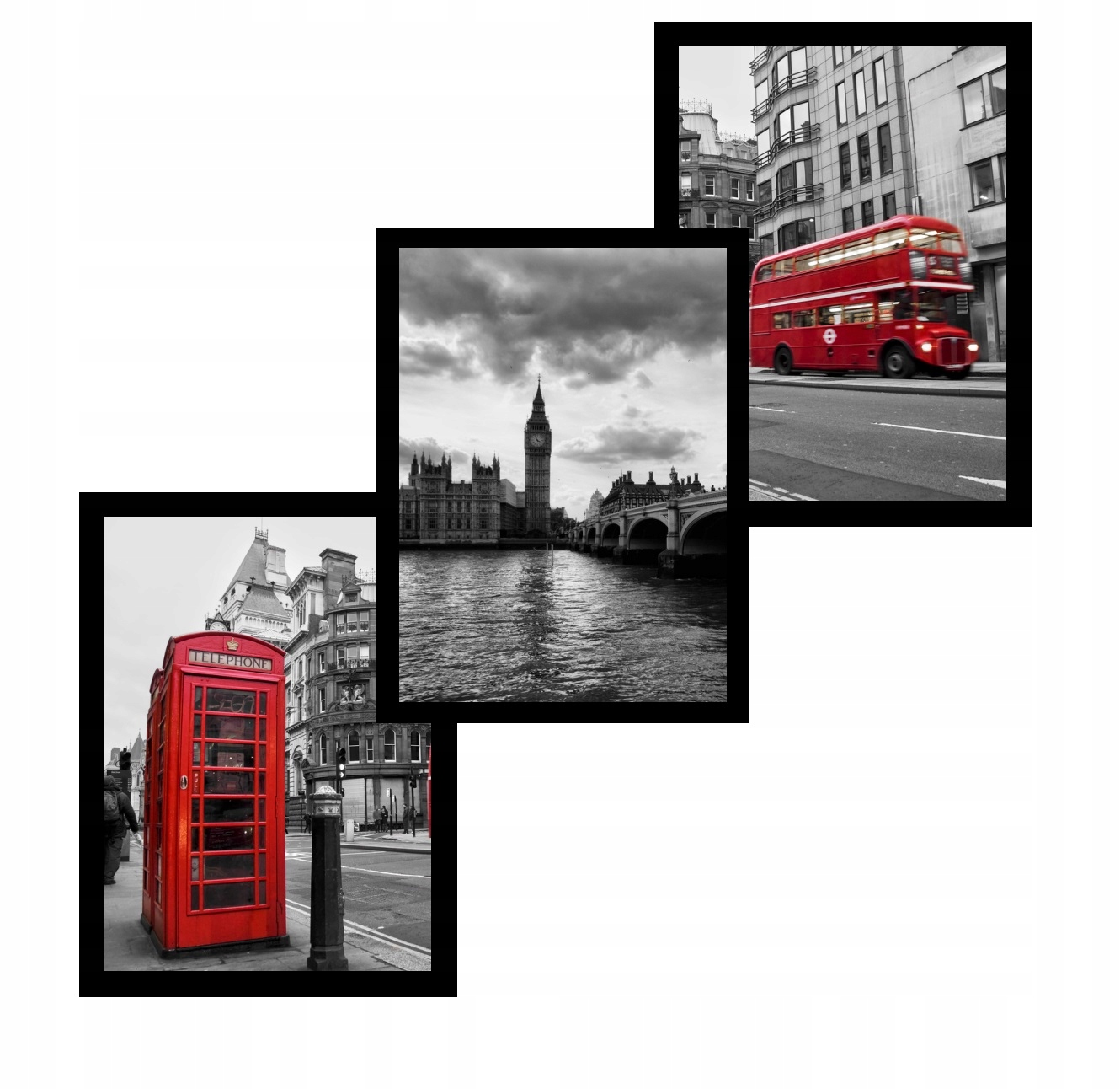 

Zestaw A3x3 W Ramie Obraz Plakat Londyn Big Ben