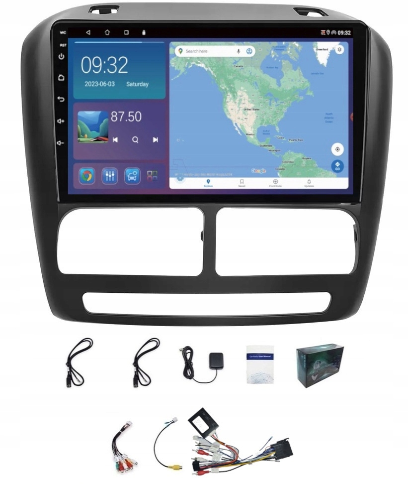 Navigační Rádio Gps Android Fiat Doblo 2010-2015 Usb Wifi Carplay Bt 64 Gb