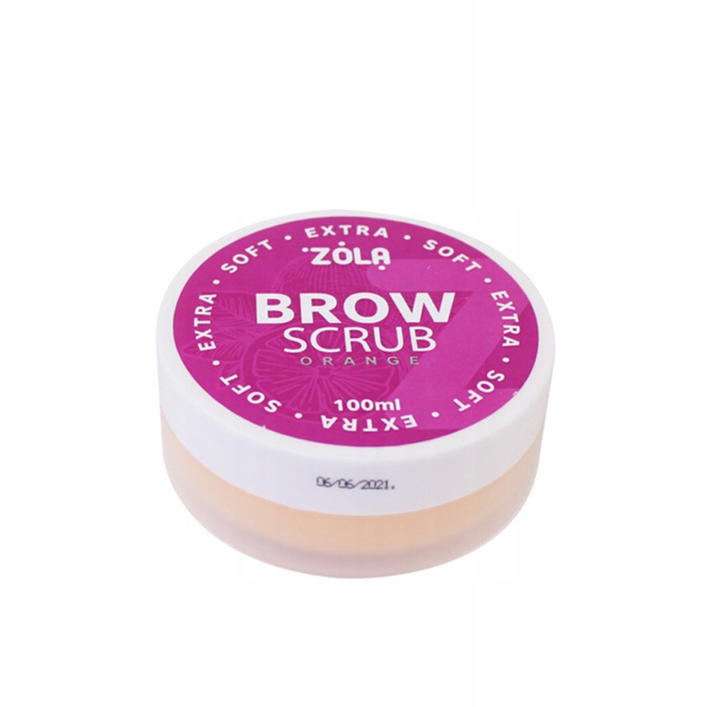 Peeling na obočí Zola Orange jemnozrnný s vůní pomeranče 100 ml