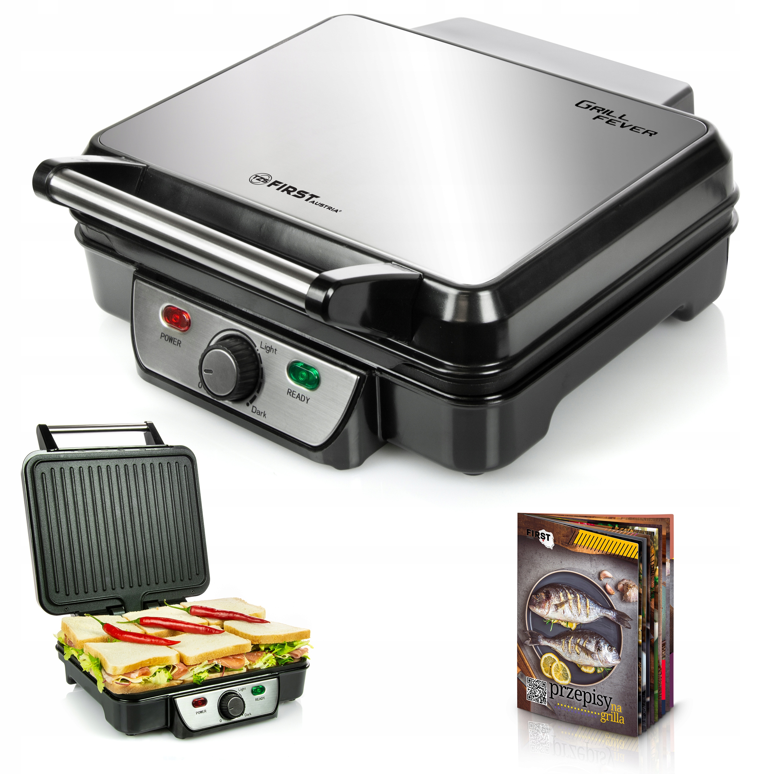

Grill elektryczny składany First Austria 1800W