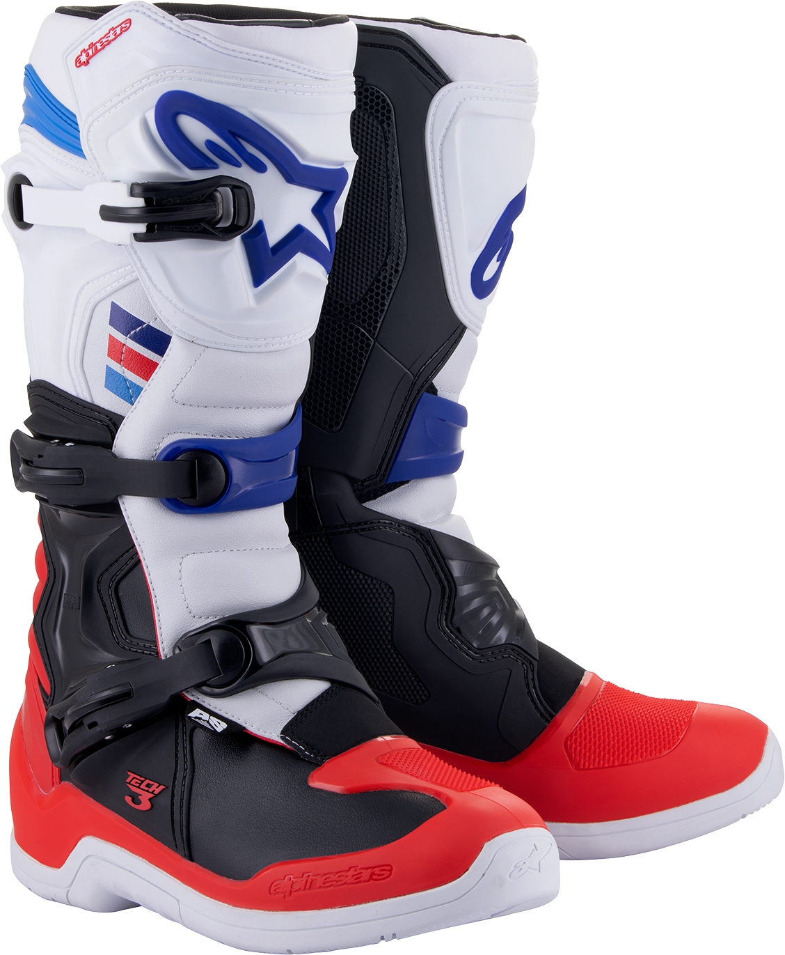 Topánky Alpinestars Tech 3 biele/červené/modré 7 40,5