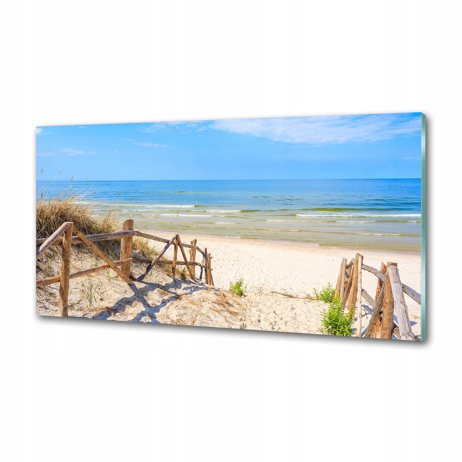 Panel do kuchyne Vstup na pláž 100 x 50 cm Lepidlo