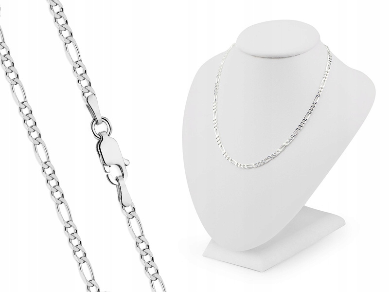 Pánský ryzost 925 Stříbrný Řetízek Figaro 60 cm
