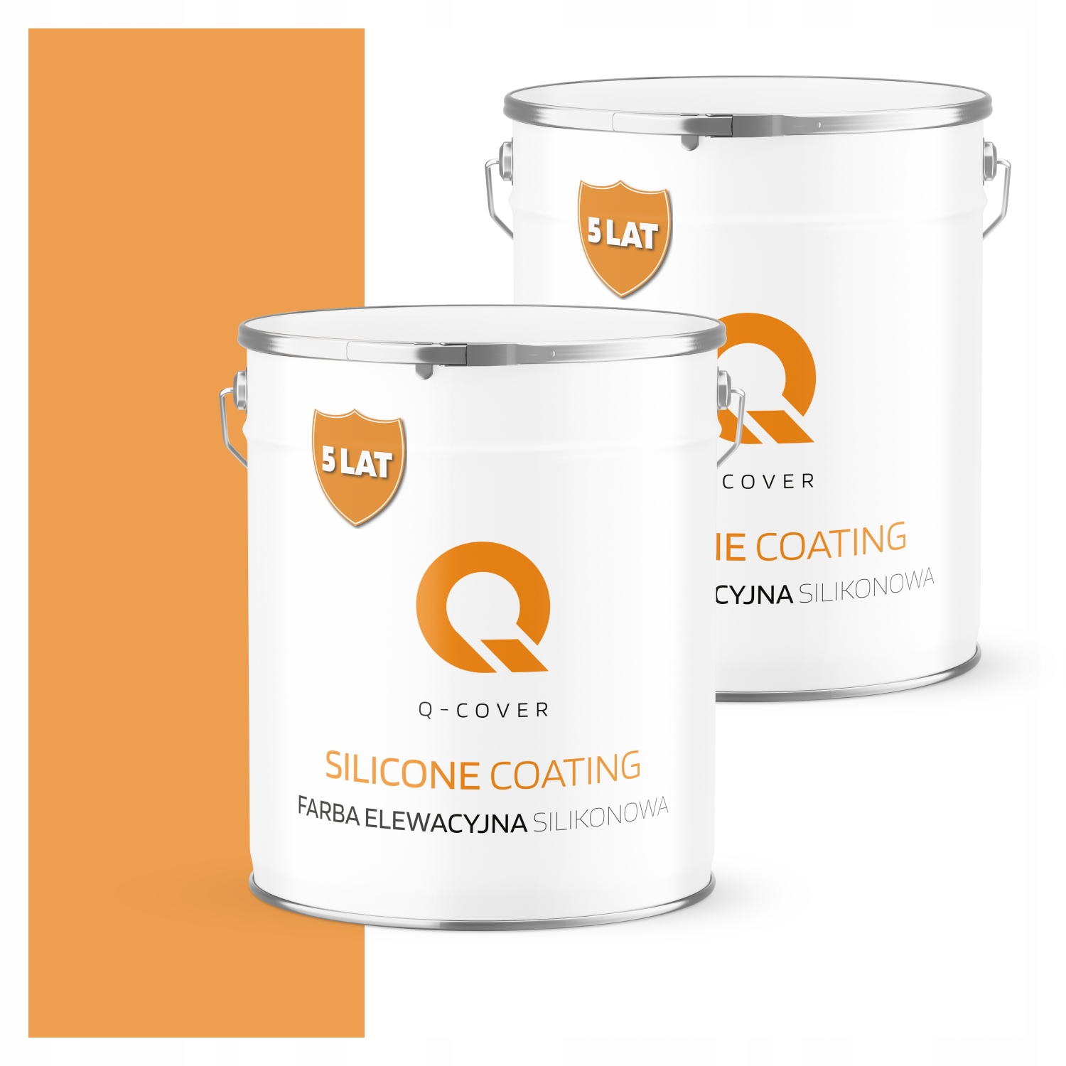 Silikónová fasádna farba 5L Fasáda Uv štruktúra Farba Oranžová